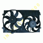 COOLING FAN (TWIN) PET-DSL (RAD 40,5cm) SKODA OCTAVIA 04-08 