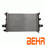 РАДИАТОР ВОДЕН 600x370 1.4/1.6/1.8 АВТОМАТИЧНА СКОРОСТНА КУТИЯ С A/C BEHR OPEL ASTRA G 98-04 