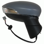 DOOR MIRROR RIGHT ELECTRICAL WITH HEATER WITH INDICATOR PRIMED FORD FIESTA 13-17