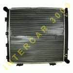 РАДИАТОР ВОДЕН 486x488x38 БЕНЗИН И ДИЗЕЛ 2.0/2.3 С МЕХАНИЧНИ/АВТОМАТИЧНИ СКОРОСТИ +/-A/C MERCEDES E-CLASS W124 84-95 