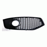 FRONT BUMPER GRILL PRIMED LEFT WITH FOG LAMP HOLE S-3 AUDI A3 03-08