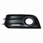 GRILL IN FRONT BUMPER LEFT WITH HOLE FOR FOG LAMP BLACK (WITH CHROME FRAME) AUDI A1 10-15