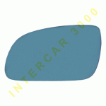 GLASS FOR DOOR MIRROR LEFT BLUE WITH HEATER WITHOUT DIVIDER LINE (ORIGINAL) AUDI A8 02-09