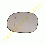 GLASS FOR DOOR MIRROR LEFT WITH HEATER PEUGEOT 1007 05- 