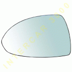 GLASS FOR DOOR MIRROR LEFT ELECTRICAL WITH HEATER OPEL CORSA D 11-14