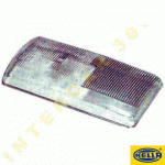 GLASS FOR HEAD LAMP LEFT RECTANGULAR HELLA MERCEDES E-CLASS W123 76-84 