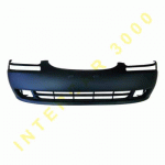 FRONT BUMPER BLACK WITH HOLES FOR INDICATOR SEDAN -07 CHEVROLET AVEO 05- SEDAN-H/B