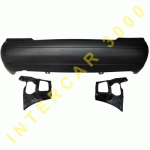 REAR BUMPER BLACK WITH SIDE REINFORCEMENT SEDAN FORD FOCUS 98-04 