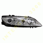 HEAD LAMP RIGHT ELECTRICAL WITH MOTOR WITHOUT FOG LAMP SILVER H1/H1 -06 MAZDA 6 02-08 