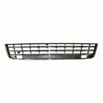 GRILL IN FRONT BUMPER MIDDLE BLACK WITH CHROME STRIPS VW TOUAREG 10-18