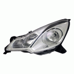 HEAD LAMP LEFT ELECTRICAL WITH MOTOR BLACK (SILVER) H1/H7 (DEPO) DS DS3 16-