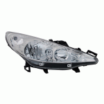 HEAD LAMP RIGHT ELECTRICAL (WITHOUT MOTOR) H7/H1 PEUGEOT 207 06-12