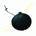 КАПАЧКА ЗА ТЕГЛИЧ НА ПРЕДНА БРОНЯ (МЕТАЛИК CARBON) FIAT PUNTO EVO 09-12