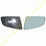 GLASS FOR DOOR MIRROR LEFT WITH HEATER AUDI A6 04-08 
