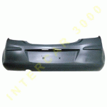 REAR BUMPER PRIMED 3 DOORS (HOLE FOR TAILPIPE 5 cm) OPEL CORSA D 11-14