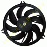 FAN FOR COOLING RADIATOR WITHOUT AIR CONDITION (MOTOR+FAN) 350 mm PETROL/DIESEL PEUGEOT 206 98- 