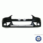 FRONT BUMPER PRIMED WITH COVERS FOR WASHERS K-T COVER FOR TOW HOOK PUNCTURE HOLES FOR PARK DISTANCE CONTROL WITH TUV AUDI A4 12-16