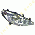 HEAD LAMP RIGHT ELECTRICAL WITH MOTOR AND FOG LAMP H1-H1-H7 -05 PEUGEOT 307 01-08
