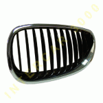 GRILL LEFT PLASTIC BLACK WITH CHROME FRAME BMW 5 series E60 SEDAN - E61 WAGON 07-10 