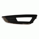 GRILL IN FRONT BUMPER LEFT WITH HOLE FOR FOG LAMP WITH CHROME MOULDING FORD FOCUS 14-18