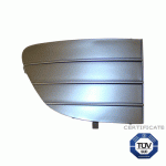 РЕШЕТКА В ПРЕДНА БРОНЯ ДЯСНА СИВА (МОДЕЛ БЕЗ ХАЛОГЕНИ) С TUV FIAT PUNTO EVO 09-12