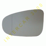 GLASS FOR DOOR MIRROR LEFT WITH HEATER ASPHERICAL VW GOLF VI 08-13