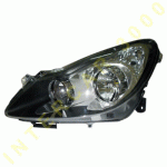 ФАР ЛЯВ ЕЛЕКТРИЧЕСКИ БЕЗ МОТОР ЗАТЪМНЕН H7/H1 OPEL CORSA D 06-11