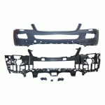 БРОНЯ ПРЕДНА ГРУНДИРАНА С ДУКИ И ОСНОВИ ЗА ПАРКТРОНИК С ДУПКИ ЗА ПРЪСКАЛКИ И ПРЪСКАЛКИ К-Т И ВЪТРЕШНА ОБЛИЦОВКА MERCEDES ML W164 05-08