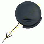 COVER FOR TOW HOOK IN REAR BUMPER PRIMED -04 OPEL CORSA C 00-06 