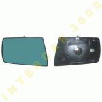 GLASS FOR DOOR MIRROR RIGHT ELECTRICAL WITH HEATER ASPHERICAL MERCEDES E-CLASS W210 99-02 