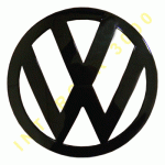 ЕМБЛЕМА ЗА ПРЕДНА РЕШЕТКА ЧЕРНА (ОРИГИНАЛНА) VW T5 MULTIVAN 03-10 