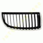 GRILL RIGHT PLASTIC BLACK ONLY FRAME CHROME BMW 3 series E90 SEDAN/E91 WAGON 05-08
