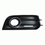 GRILL IN FRONT BUMPER RIGHT WITH HOLE FOR FOG LAMP BLACK (WITH CHROME FRAME) AUDI A1 10-15