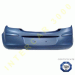 REAR BUMPER PRIMED 5 DOORS (HOLE FOR TAILPIPE 5 cm) WITH TUV OPEL CORSA D 11-14