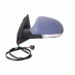 DOOR MIRROR LEFT ELECTRICAL PRIMED WITH HEATER AND MEMORY AND INDICATOR AND FOOT LAMP VW PASSAT 05-11 