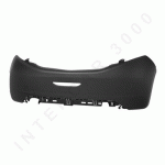 REAR BUMPER PRIMED WITH 4 PUNCTURE HOLES FOR PARK DISTANCE CONTROL PEUGEOT 208 12-16