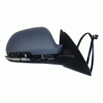 DOOR MIRROR RIGHT ELECTRICAL PRIMED WITH HEATER AND INDICATOR AND FOOT LIGHT MEMORY AND FOLDABLE 13 PIN SKODA SUPERB 13-15