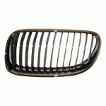 GRILL PLASTIC LEFT CHROME-CHROME-BLACK 10- BMW 3 series E92 COUPE/E93 CABRIOLET 06-12