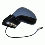 DOOR MIRROR LEFT ELECTRICAL PRIMED FOLDABLE WITH HEATER SENSOR AND INDICATOR PEUGEOT 207 06-12