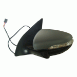 DOOR MIRROR LEFT ELECTRICAL WITH HEATER WITH INDICATOR FOLDABLE PRIMED AND DOWN LIGHTS VW GOLF VI 08-13