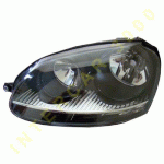HEAD LAMP LEFT ELECTRICAL WITH BLACK FRAME WITH MOTOR GTI VW GOLF V 04-08 