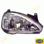 HEAD LAMP RIGHT ELECTRICAL -02 HELLA OPEL CORSA C 00-06 