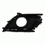 GRILL IN FRONT BUMPER RIGHT WITH HOLE FOR FOG LAMP WITH CHROME MOULDING OPEL CORSA E 14-