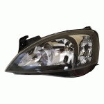 HEAD LAMP LEFT ELECTRICAL H7+H7 BLACK TYPE VALEO OPEL CORSA C 00-06 