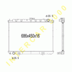 COOLING RADIATOR 686x450x16 (T30) 2.0/2.5cc +/- A/C 03-07 NISSAN X-TRAIL 02-07 