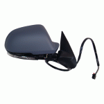 DOOR MIRROR RIGHT ELECTRICAL PRIMED WITH HEATER AND INDICATOR AND FOOT LIGHT FOLDABLE 11 PIN (A QUALITY) SKODA OCTAVIA 09-13