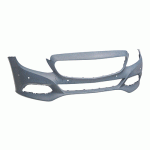 FRONT BUMPER PRIMED WITH HOLES FOR PARK DISTANCE CONTROL AND PARK ASSIST MERCEDES C-CLASS W 205 14-18