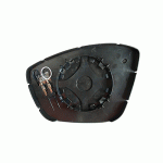 GLASS FOR DOOR MIRROR RIGHT WITH HEATER CITROEN C3 16-
