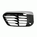 GRILL IN FRONT BUMPER LEFT WITH PDC HOLE SILVER MOULDING (X-LINE) BMW X1 F48 15-