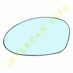 GLASS WITH HEATER FOR LEFT DOOR MIRROR BLUE BMW 3 series E90 SEDAN/E91 WAGON 05-08